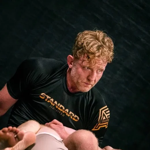 Greg Souders on the mats at Standard Jiu Jitsu